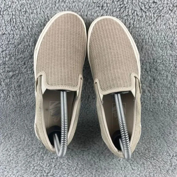 VANS SNEAKERS Classic Slip-On Suede Taupe‎ Embossed - Picture 6 of 12